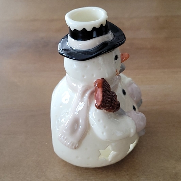 snowman tealight holder - Picture 2 of 6